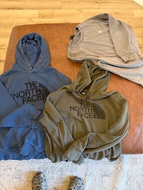 The North Face Hoodies in Blue, Olive & Gray